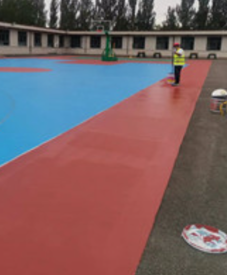 东阳旧篮球场地面改造翻新整改   